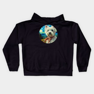 Fashionable Westie Kids Hoodie